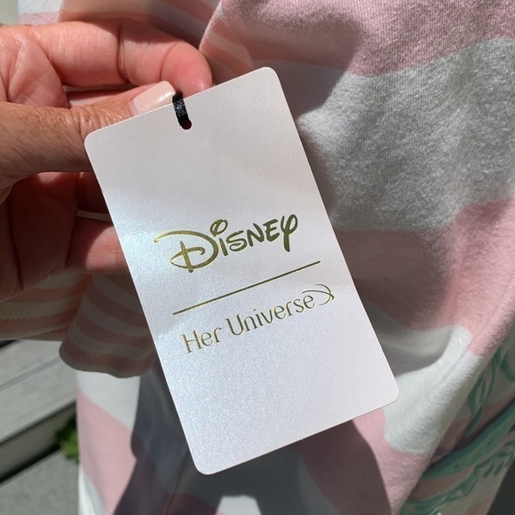 HER universe disney the little mermaid 30th anniversary striped twist front top - Picture 12 of 15